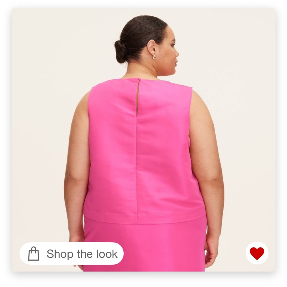 NWT kate spade x Target Pink Sleeveless Top with Bow Accents - Picture 2 of 4